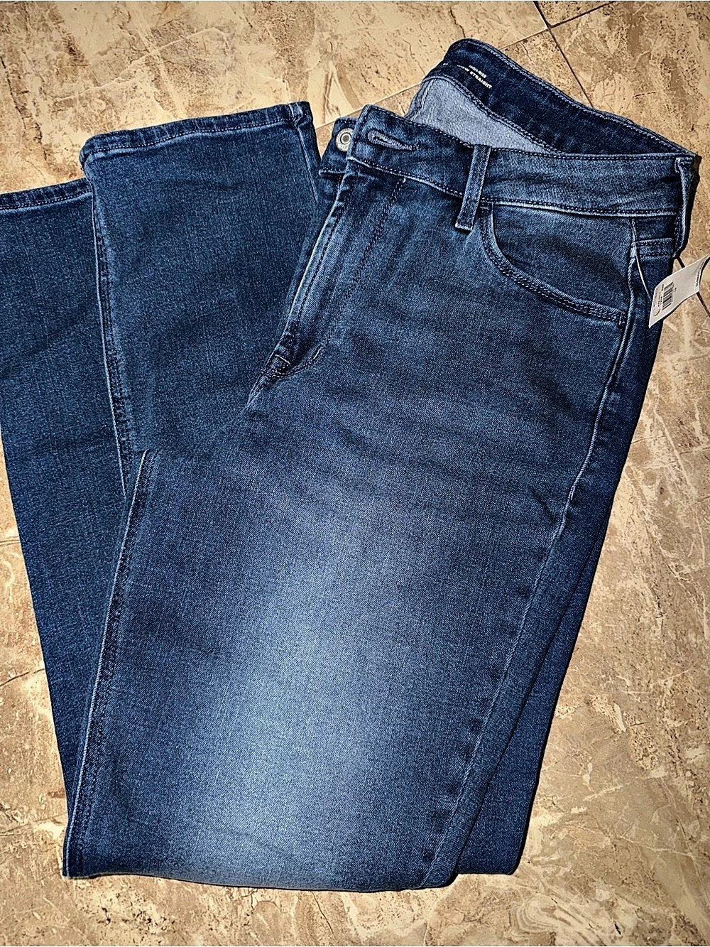 Old Navy High-Rise Wow Straight Leg Jeans Blue Waist 12 NWT